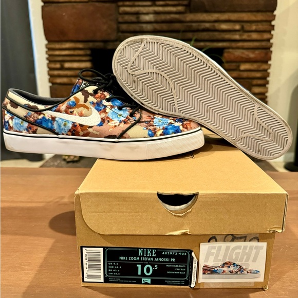 Nike Zoom Stefan Janoski PR “Blue Digital Floral” / Sz. 10.5 / VNDS - Picture 1 of 7